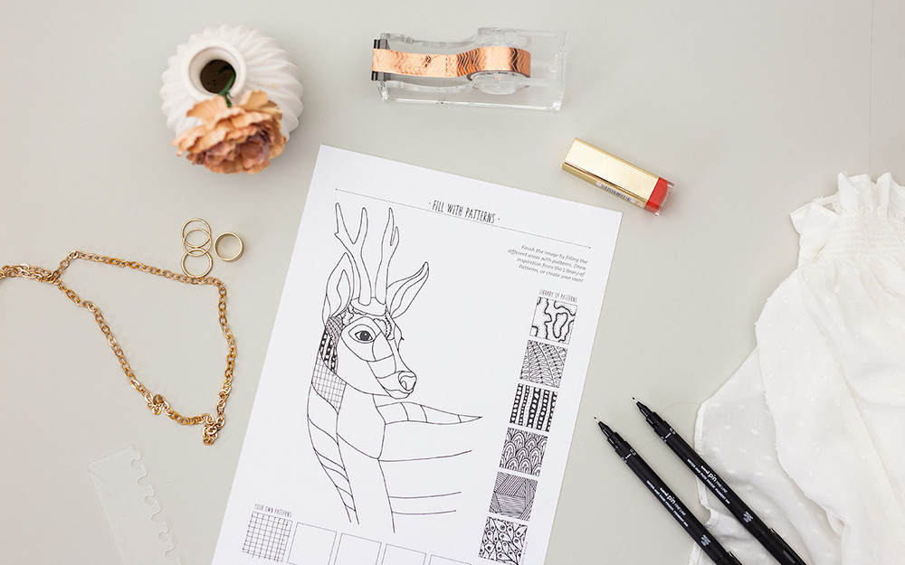 Tapping into our creativity without demands or expectations is great for our mental wellbeing. Practice some creative relaxation with this free printable.