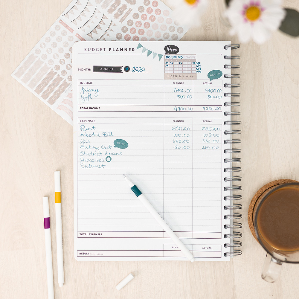 illustrator budget planner template