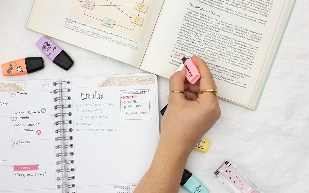 Use your planner to structure your days and start studying smarter - not harder! Read our 3 top tips below.