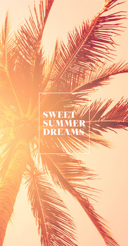 Wallpaper mit dem Zitat 'Sweet Summer Dreams'